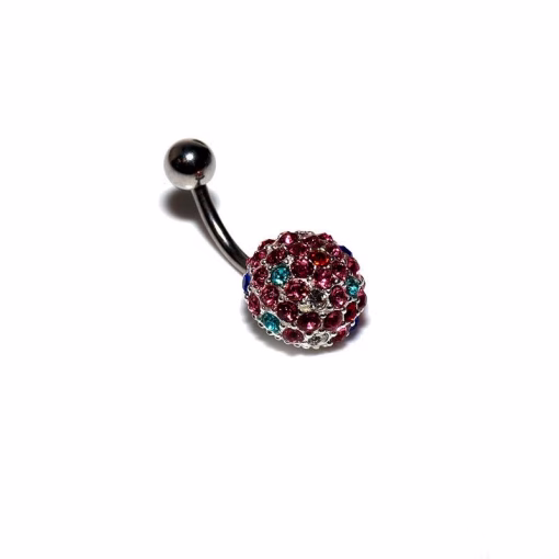 Sterling silver ball navlepiercing