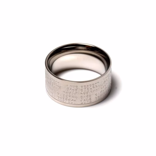 Rustfritt stål ring