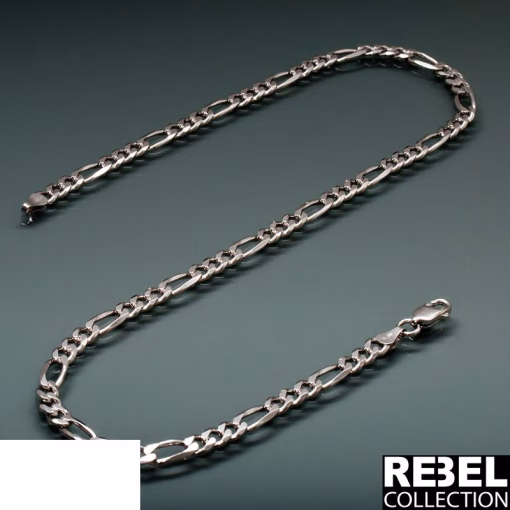 Rebel 925 Silver Figaro-kjede - Bilde 2