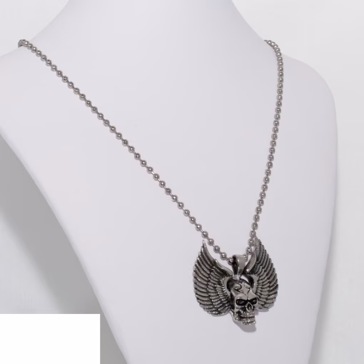 skull anheng halskjede - Bilde 2